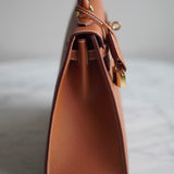 Bolsa Hermès Kelly 25 Epsom Sellier Gold com Ferragens Gold