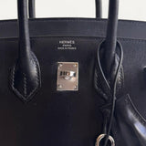 Bolsa Hermès Birkin 25 Calf Box Noir com Ferragens Palladium