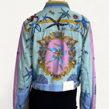 Jaqueta Versace com Estampa Azul