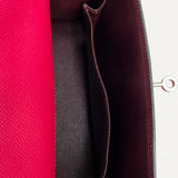 Bolsa Hermès Kelly 25 Epsom Verso Framboise/Prun com Ferragens Gold