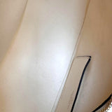 Bolsa Valentino Leather V-logo Moon Hobo Off-White