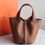 Bolsa Hermès Picotin 18 Gold com Ferragens Palladium