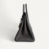 Bolsa Hermès Birkin 25 Togo Gris Meyer com Ferragens Rosé Gold