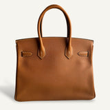 Bolsa Hermès Birkin 30 Epsom Toffee com Ferragens Palladium