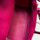 Bolsa Hermès Birkin 25 Rose Scheherazade Croco Niloticus Shiny com Ferragens Palladium