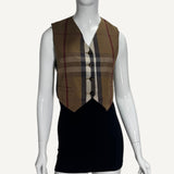 Colete Burberry Techinical Cotton Cropped Waistcoat
