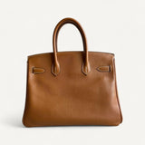 Bolsa Hermès Birkin 30 Epsom Gold com Ferragens Gold