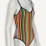 Maiô Chanel Swinsuit Multicolor Strench Jersey
