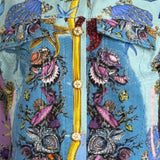 Jaqueta Versace com Estampa Azul