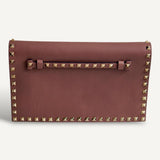 Bolsa Clutch Valentino Rockstud Tabacco
