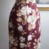 Saia Dolce & Gabbana Com Estampa de Rosa Vintage