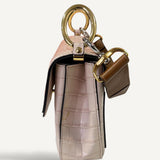 Bolsa Chloè Tiracolo Croco Rose