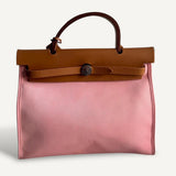 Bolsa Hermès Herbag Zip 31 satchel Com ferragens Palladium