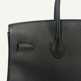 Bolsa Hermès Birkin 35 Epsom Noir com Ferragens Gold