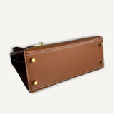 Bolsa Hermès Kelly 25 Epsom Gold com Ferragens Gold