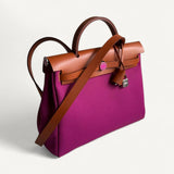 Bolsa Hermès Herbag 31 Rose Pourpre com Ferragens Palladium