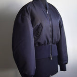 Jaqueta Saint Laurent Bomber Cropped Preta
