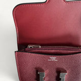 Carteira Hermès  Constance Slim Epsom Rouge H com Ferragens Palladium