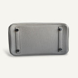 Bolsa Hermès Birkin 25 Togo Beton com Ferragens Palladium