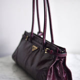 Bolsa Prada Bonnie Média Burgundy