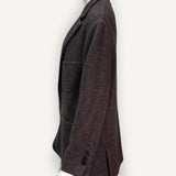 Blazer Missoni em Lã Xadrez Bege