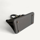 Bolsa Hermès Birkin 25 Togo Gris Meyer com Ferragens Rosé Gold