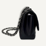 Bolsa Chanel Classic Double Flap Lambskin Preta