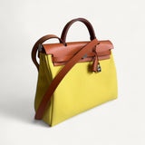 Bolsa Hermès Herbag 31 Jaune de Naples com Ferragens Palladium