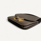 Bolsa  Hermès Constance 18 Swift Etoupe com Ferragens Gold