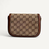 Bolsa Gucci Horsebit 1955 Crystals Small Shoulder Bag Monograma