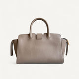 Bolsa Saint Laurent Downtown Baby Tote in Grained Leather Bege