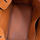 Bolsa Hermès Birkin 35 Togo Gold com Ferragens Palladium