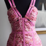 Vestido Ulla Johnson Kaia Corset Rosa