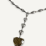 Colar com Coração de Diamante e Fancy Yellow Brown