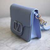 Bolsa Valentino Vsling Calfskin Light Blue Small
