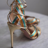 Sandália Aquazzura Tiras Coloridas