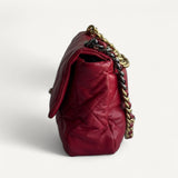 Bolsa Chanel 19 Medium Lambskin Vermelha