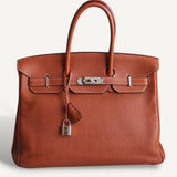 Bolsa Hermès Birkin 35 Togo Gold com Ferragens em Palladium