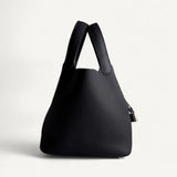 Bolsa Hermès Picotin 18 Clemence Noir com Ferragens Palladium