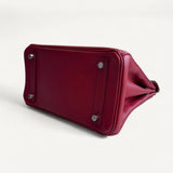 Bolsa Hermès Birkin 25 Rouge H com Ferragens Palladium