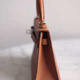 Bolsa Hermès Mini Kelly Epsom Sesame com Ferragens Palladium