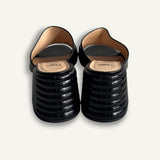 Mule Fendi Roma Black Crocodile-Embossed