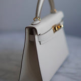 Bolsa Hermès Mini Kelly Epsom Sellier Veau Perso Nata Com Ferragens Gold