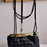 Bolsa Bottega Veneta Sardine Entrecciato Preta Pequena