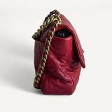 Bolsa Chanel 19 Medium Lambskin Vermelha
