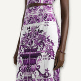 Saia Dolce & Gabbana Seda Maiolica
