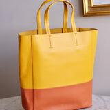 Bolsa Celine Tote Cabas Vertical Bicolor