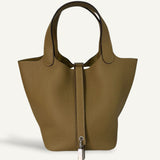 Bolsa Hermès Picotin 18 Clemence Dune com Ferragens Palladium