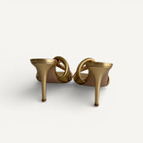 Sandália Mule Gianvito Rossi em Dourado