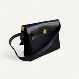Bolsa Hermès Mini Herbag Noir com Ferragens Gold